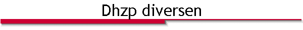 Dhzp diversen